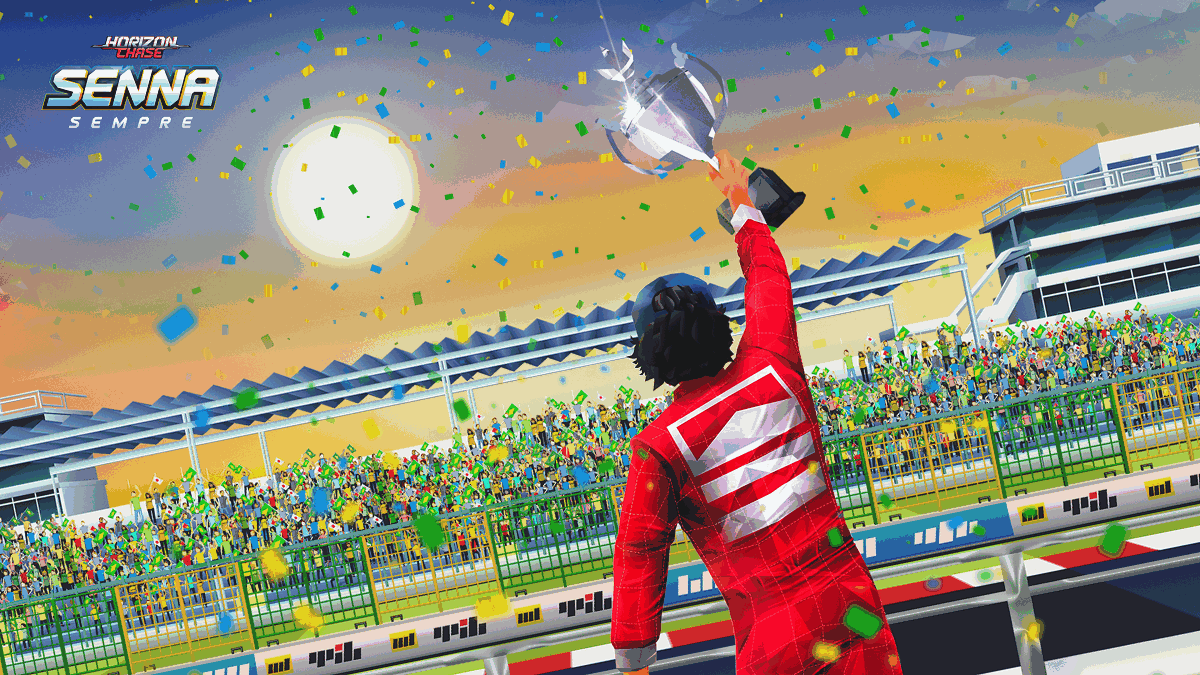 Ayrton Senna é homenageado em nova expansão de 'Horizon Chase'